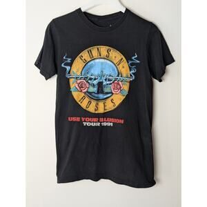 Guns N’ Roses T-Shirt Use Your Illusion Tour 1991 Bravado Licensed Reprint Small